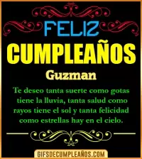 Frases de Cumpleaños Guzman